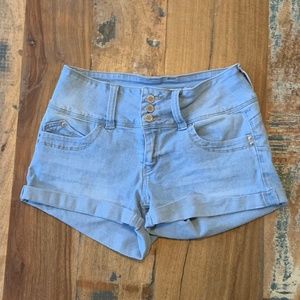 Size 3 YMI Light Wash Shorts